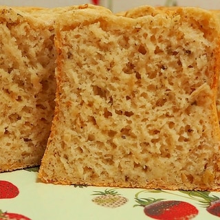 乙女の「生の玄米から作るオニオンバジル食パン」